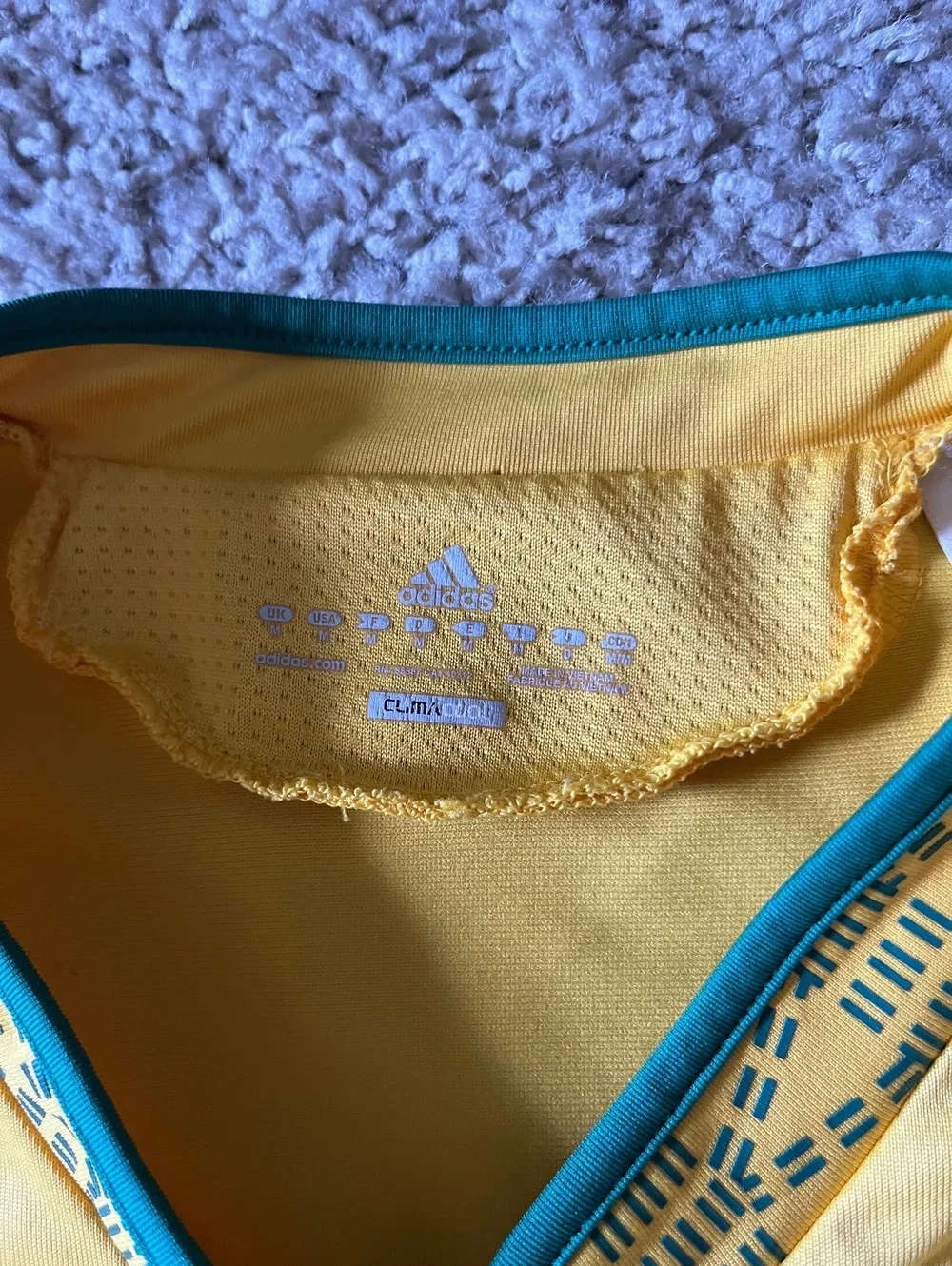 Adidas South African Football Association Yellow ClimaCool Jersey